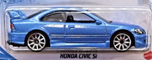 Load image into Gallery viewer, Hot Wheels 2021 Honda Civic Si Light Blue #63 Factory Fresh 3/10 New Long Card