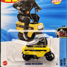 Load image into Gallery viewer, Hot Wheels 2025 Honda Motocompo Yellow #181 HW Moto 3/5 New Long Card