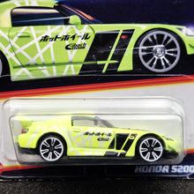 Load image into Gallery viewer, Hot Wheels 2024 Honda S2000 Neon Light Green Neon Speeders 6/8 New Long Card