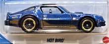 Load image into Gallery viewer, Hot Wheels 2021 Hot Bird (Pontiac Firebird) Blue #249 Muscle Mania 9/10 New Long Card
