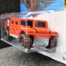 Load image into Gallery viewer, Hot Wheels 2022 Humvee Orange #25 Baja Blazers 3/10 New Long Card