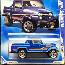 Load image into Gallery viewer, Hot Wheels 2009 Jeep Scrambler Blue #123 Heat Fleet 7/10