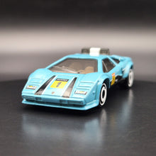 Load image into Gallery viewer, Hot Wheels 2024 Lamborghini Countach Pace Car Cyan Retro Racers 5 Pack Exclusive