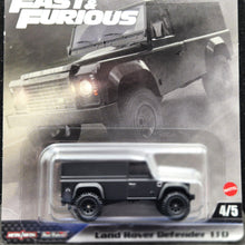 Load image into Gallery viewer, Hot Wheels 2025 Land Rover Defender 110 Matte Black Fast &amp; Furious Premium 4/5 Mix 1 New
