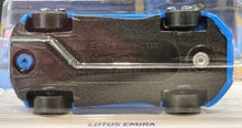 Load image into Gallery viewer, Hot Wheels 2022 Lotus Emira Blue #247 HW Exotics 10/10 New Long Card
