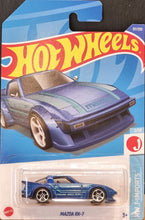 Load image into Gallery viewer, Hot Wheels 2022 Mazda RX-7 Blue #97 HW J-Imports 1/10 New Long Card