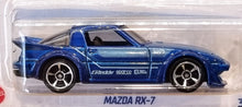 Load image into Gallery viewer, Hot Wheels 2022 Mazda RX-7 Blue #97 HW J-Imports 1/10 New Long Card