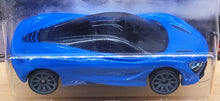 Load image into Gallery viewer, Hot Wheels 2021 McLaren 720S Blue Hot Wheels Factory 500 H.P 9/10 New