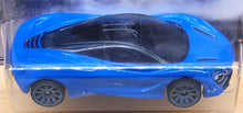Load image into Gallery viewer, Hot Wheels 2021 McLaren 720S Blue Hot Wheels Factory 500 H.P 9/10 New