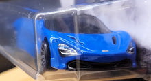 Load image into Gallery viewer, Hot Wheels 2021 McLaren 720S Blue Hot Wheels Factory 500 H.P 9/10 New