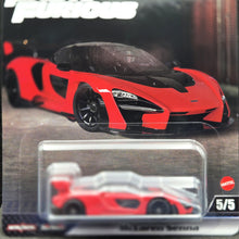 Load image into Gallery viewer, Hot Wheels 2025 McLaren Senna Red Fast &amp; Furious Premium 5/5 Mix 1 New