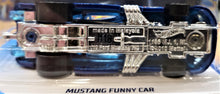Load image into Gallery viewer, Hot Wheels 2019 Mustang Funny Car Dark Blue #212 HW Race Team 4/10 New Long Card