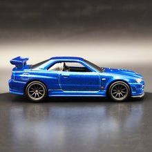 Load image into Gallery viewer, Hot Wheels 2023 Nissan Skyline GT-R (BNR34) Dark Blue Fast and Furious Premium