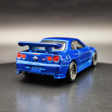 Load image into Gallery viewer, Hot Wheels 2023 Nissan Skyline GT-R (BNR34) Dark Blue Fast and Furious Premium