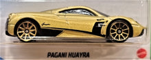 Load image into Gallery viewer, Hot Wheels 2021 Pagani Huayra Gold #244 HW Exotics 10/10 New Long Card