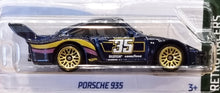 Load image into Gallery viewer, Hot Wheels 2022 Porsche 935 Dark Blue #132 Retro Racers 8/10 New Long Card