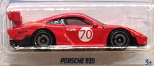 Load image into Gallery viewer, Hot Wheels 2022 Porsche 935 Red #12 HW Turbo 1/10 New Long Card