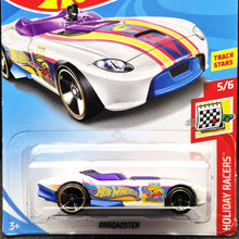 Load image into Gallery viewer, Hot Wheels 2018 RRRoadster White Holiday Racers 5/6 New Long Card Treasure Hunt
