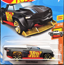 Load image into Gallery viewer, Hot Wheels 2018 Solid Muscle Black #127 HW Hot Trucks 2/10 New Long Card