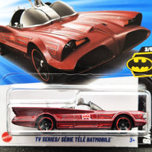 Load image into Gallery viewer, Hot Wheels 2025 TV Series Batmobile Dark Red #103 Batman 3/5 New Long Card