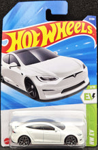 Load image into Gallery viewer, Hot Wheels 2025 Tesla Model S Plaid White #9 HW EV 1/10 New Long Card