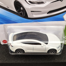 Load image into Gallery viewer, Hot Wheels 2025 Tesla Model S Plaid White #9 HW EV 1/10 New Long Card