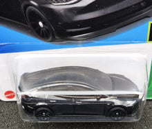 Load image into Gallery viewer, Hot Wheels 2024 Tesla Model Y Black #15 HW Green Speed 3/10 New Long Card
