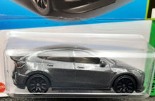 Load image into Gallery viewer, Hot Wheels 2023 Tesla Model Y Midnight Silver #37 HW Green Speed 1/10 New Long Card