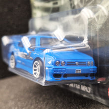 Load image into Gallery viewer, Hot Wheels 2025 Volkswagen Jetta MK3 Sky Blue Fast &amp; Furious Graphic Remix 3/5 New