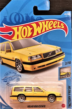 Load image into Gallery viewer, Hot Wheels 2021 Volvo 850 Estate Yellow #43 Factory Fresh 2/10 New Long Card