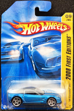 Load image into Gallery viewer, Hot Wheels 2008 '09 Corvette ZR1 Blue #9 2008 New Models 9/40 Long Card