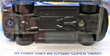 Load image into Gallery viewer, Hot Wheels 2019 '10 Ford Shelby GT500 Super Snake Dark Blue #192 HW Race Team New Long Card