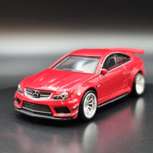 Load image into Gallery viewer, Hot Wheels 2022 '12 Mercedes Benz C63 AMG Coupe Red Deutschland Design 4/5