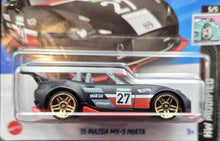 Load image into Gallery viewer, Hot Wheels 2023 '15 Mazda MX-5 Miata Matte Black #114 HW Modified 5/5 New