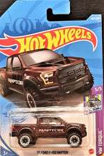 Load image into Gallery viewer, Hot Wheels 2021 '17 Ford F-150 Raptor Red-Brown #167 HW Torque 5/5 New Long Card