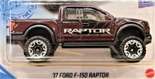 Load image into Gallery viewer, Hot Wheels 2021 '17 Ford F-150 Raptor Red-Brown #167 HW Torque 5/5 New Long Card