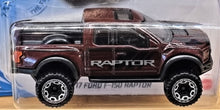 Load image into Gallery viewer, Hot Wheels 2021 '17 Ford F-150 Raptor Red-Brown #167 HW Torque 5/5 New Long Card