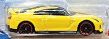 Load image into Gallery viewer, Hot Wheels 2021 '17 Nissan GT-R R35 Yellow #79 Then &amp; Now 2/10 New Long Card