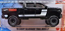 Load image into Gallery viewer, Hot Wheels 2020 '19 Chevy Silverado Trail Boss LT Black #151 HW Hot Trucks 5/10