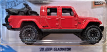 Load image into Gallery viewer, Hot Wheels 2020 '20 Jeep Gladiator Red #157 Baja Blazers 4/10 New Long Card
