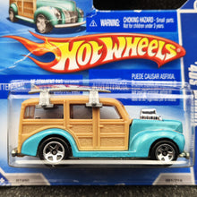 Load image into Gallery viewer, Hot Wheels 2010 '40s Woodie Light Blue #73 HW Garage 5/10 New