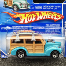 Load image into Gallery viewer, Hot Wheels 2010 '40s Woodie Light Blue #73 HW Garage 5/10 New