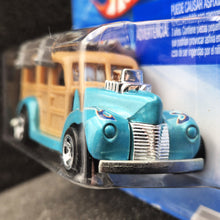 Load image into Gallery viewer, Hot Wheels 2010 '40s Woodie Light Blue #73 HW Garage 5/10 New
