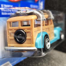 Load image into Gallery viewer, Hot Wheels 2010 '40s Woodie Light Blue #73 HW Garage 5/10 New