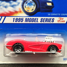 Load image into Gallery viewer, Hot Wheels 1995 '58 Corvette Coupe #341 Hot Pink 1995 Model Series 3/12