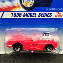 Load image into Gallery viewer, Hot Wheels 1995 '58 Corvette Coupe #341 Hot Pink 1995 Model Series 3/12