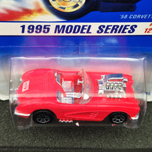 Load image into Gallery viewer, Hot Wheels 1995 '58 Corvette Coupe #341 Hot Pink 1995 Model Series 3/12