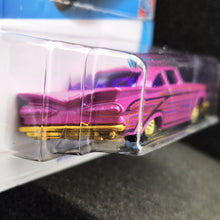 Load image into Gallery viewer, Hot Wheels 2022 '59 Chevy Bel Air Pearl Pink #70 Chevy Bel Air 4/5 New Long Card