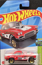Load image into Gallery viewer, Hot Wheels 2023 '62 Corvette Gasser Red #174 HW Gassers 3/5 New Long Card