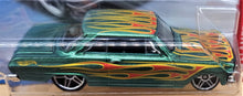 Load image into Gallery viewer, Hot Wheels 2018 '63 Chevy II Green #110 HW Flames 9/10 New